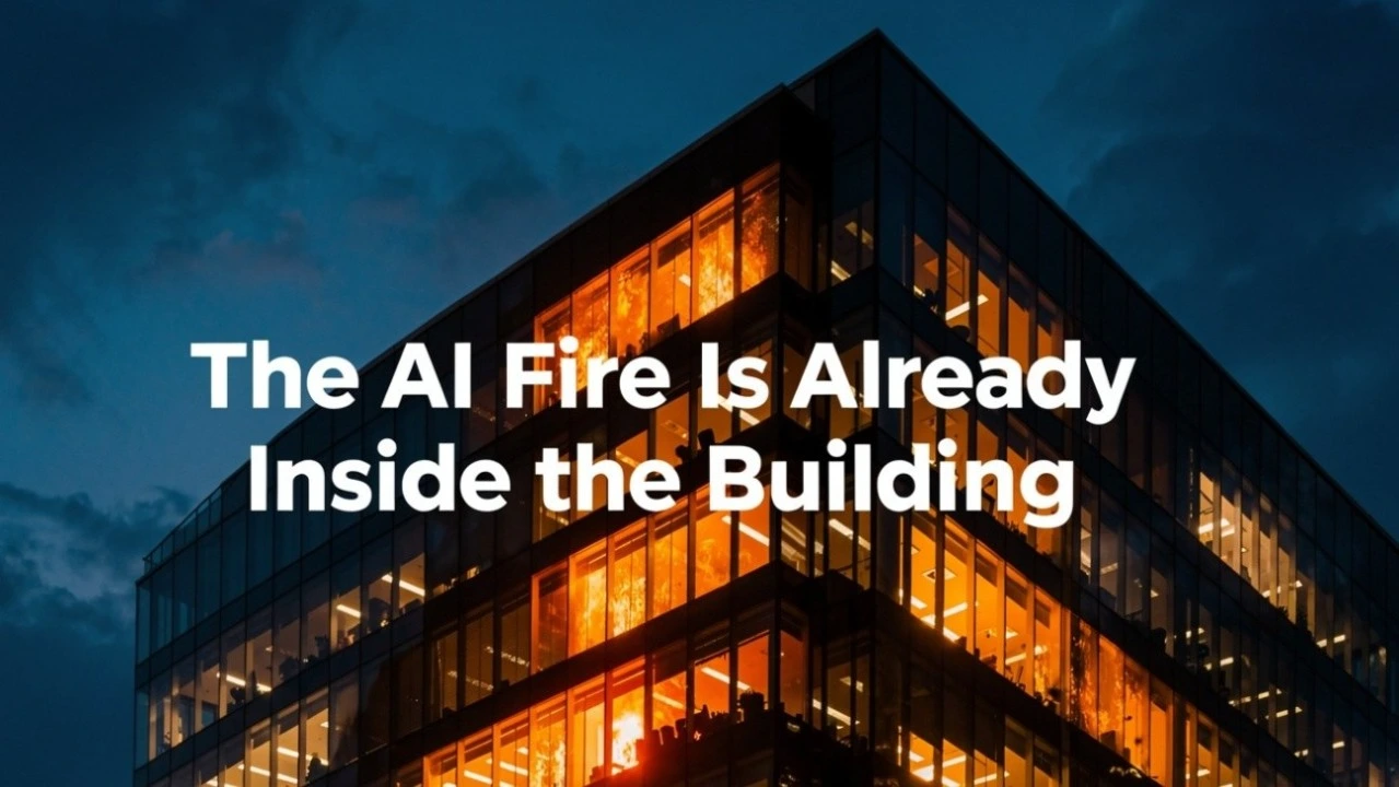 The AI fire is inside the building already cover image